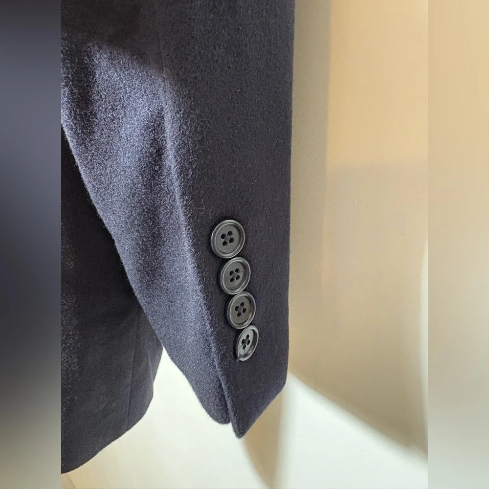 Brooks Brothers 346 Black 100% Cashmere Blazer Jacket Size 42R